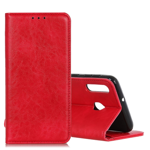 

Magnetic Retro Crazy Horse Texture Horizontal Flip Leather Case for Galaxy A40, with Holder & Card Slots & Photo Frame(Red)