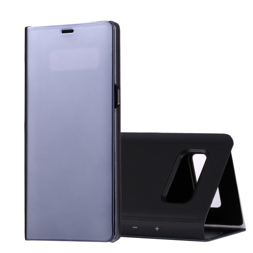 

For Galaxy Note 8 Electroplating Mirror Horizontal Flip Leather Case with Sleep / Wake-up & Holder Function(Black)