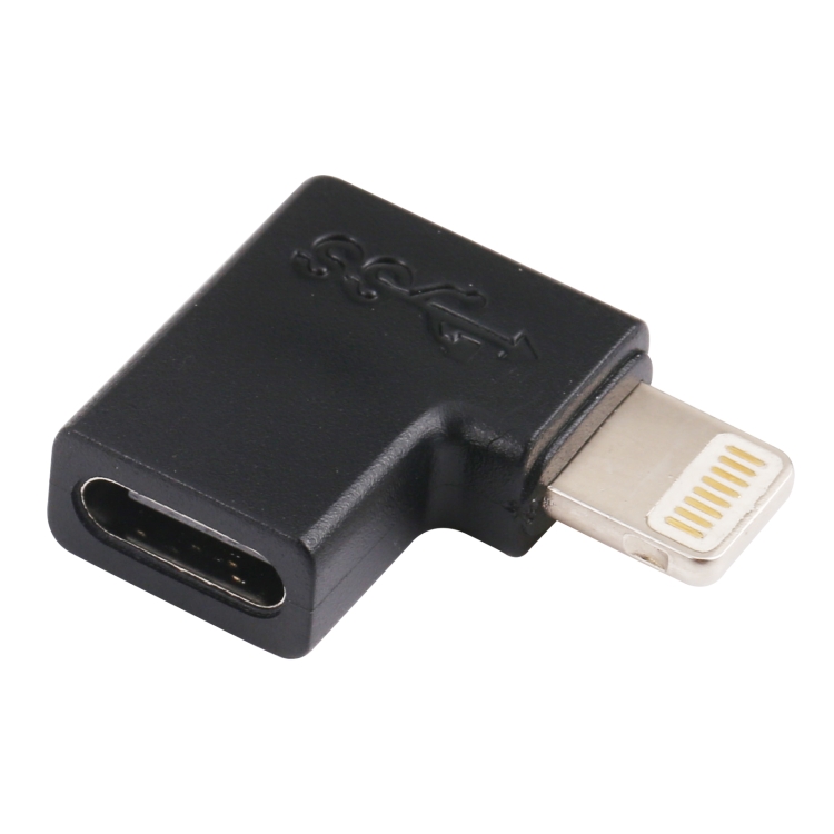 

8 Pin Male to USB-C / Type-C Female Elbow Charging Adapterr