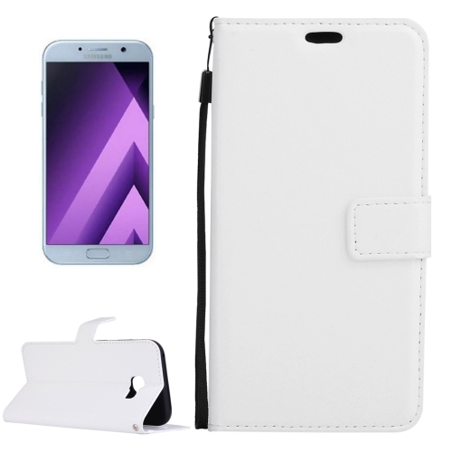 

For Galaxy A5 (2017) / A520 Crazy Horse Texture Horizontal Flip PU Leather Case with Holder & Card Slots & Wallet & Photo Frame & Lanyard & Magnetic Buckle (White)