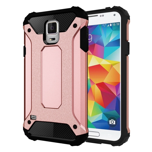 

For Galaxy S5 / G900 Tough Armor TPU + PC Combination Case(Rose Gold)