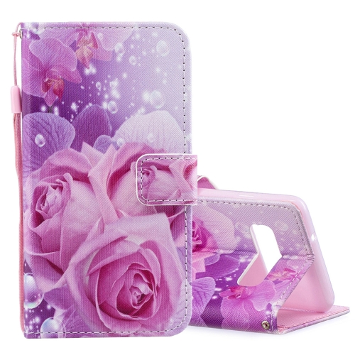 

Rose Pattern Horizontal Flip Leather Case for Galaxy S10, with Holder & Card Slots & Wallet