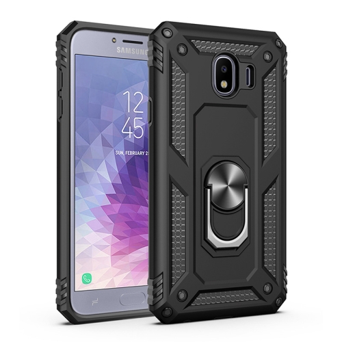 

Sergeant Armor Shockproof TPU + PC Protective Case for Galaxy J4 2018, with 360 Degree Rotation Holder (Black)