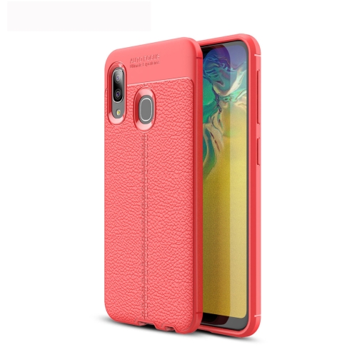 

Litchi Texture TPU Shockproof Case for Galaxy A20e (Red)