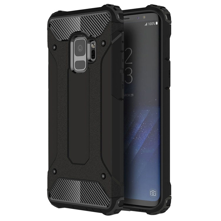 

For Galaxy S9 TPU + PC 360 Degree Protection Shockproof Protective Back Case(Black)