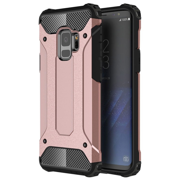 

For Galaxy S9 TPU + PC 360 Degree Protection Shockproof Protective Back Case(Rose Gold)