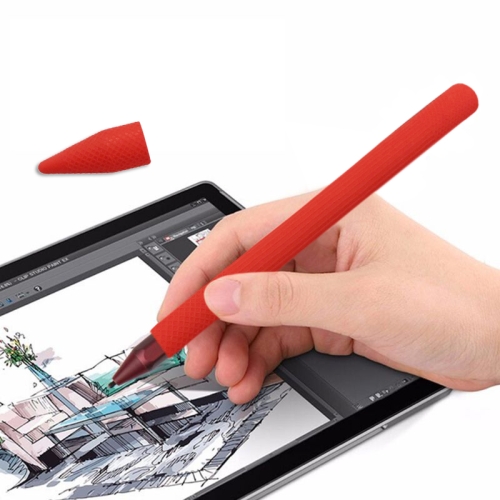 

Stylus Pen Silica Gel Protective Case for Microsoft Surface Pro 5 / 6 (Red)