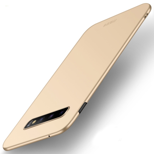

MOFI Frosted PC Ultra-thin Full Coverage Case for Galaxy S10 (Gold)