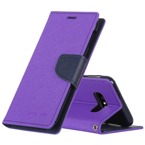 

GOOSPERY FANCY DIARY Horizontal Flip PU Leather Case for Galaxy S10e, with Holder & Card Slots & Wallet(Purple)