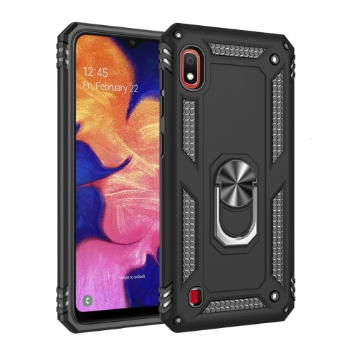 

Armor Shockproof TPU + PC Protective Case for Galaxy A10, with 360 Degree Rotation Holder (Black)