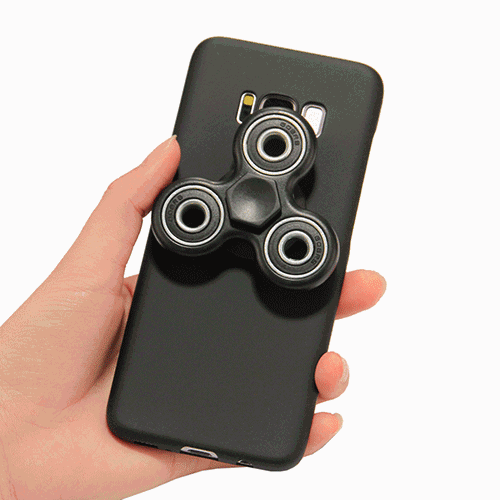 For Galaxy S8 Triangle Gyro EDC Fidget Hand Spinner Protective Back ...