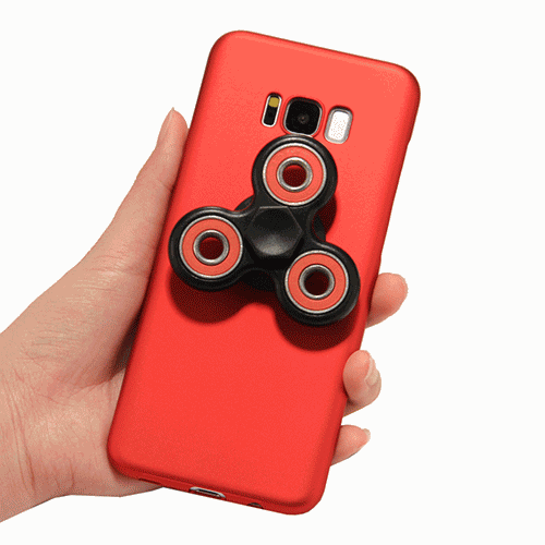 For Galaxy S8 + / G955 Triangle Gyro EDC Fidget Hand Spinner Protective ...