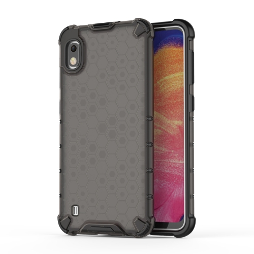 

Shockproof Honeycomb PC + TPU Case for Galaxy A10 (Black)