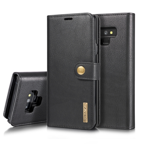 

DG.MING Crazy Horse Texture Flip Detachable Magnetic Leather Case for Galaxy Note 9, with Holder & Card Slots & Wallet(Black)