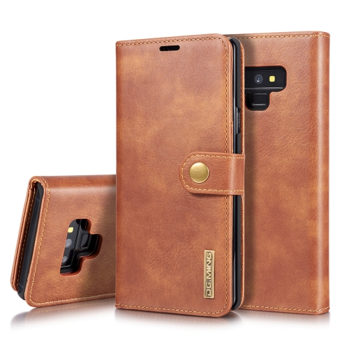 

DG.MING Crazy Horse Texture Flip Detachable Magnetic Leather Case for Galaxy Note 9, with Holder & Card Slots & Wallet(Brown)