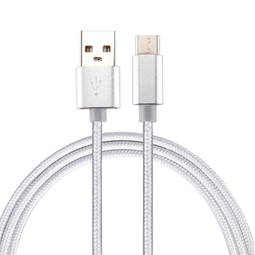 

Knit Texture USB to USB-C / Type-C Data Sync Charging Cable, Cable Length: 1m, 3A Total Output, 2A Transfer Data, For Galaxy S8 & S8 + / LG G6 / Huawei P10 & P10 Plus / Oneplus 5 / Xiaomi Mi6 & Max 2 /and other Smartphones(Silver)