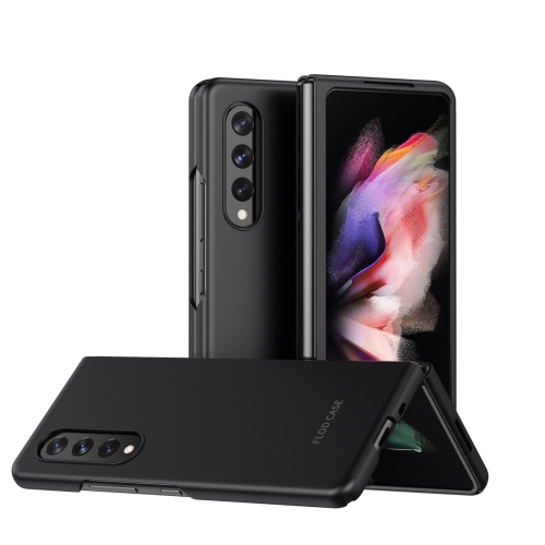 

For Samsung Galaxy Z Fold3 5G Skin Feel Frosted Electroplating Foldable PC Protective Case (Black)