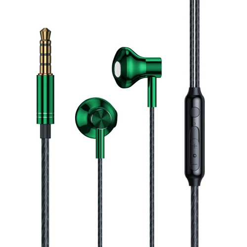 

WK King Kong Series YC01 3.5mm Music Call Wired Earphone (Green)