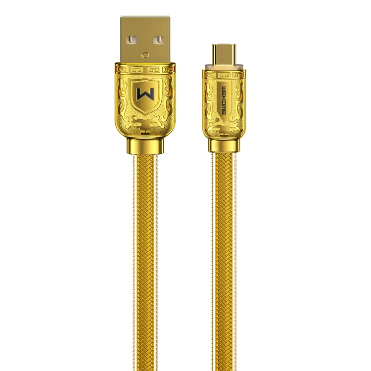 

WK WDC-161 6A Micro USB Fast Charging Data Cable, Length: 1m (Gold)