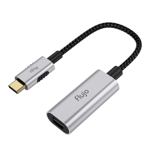 PD 100W 18.5-20V 4.0 x 1.7mm Elbow to USB-C/Type-C Adapter Nylon Braid Cable 