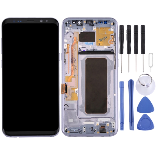 

Original LCD Screen + Original Touch Panel with Frame for Galaxy S8+ / G955 / G955F / G955FD / G955U / G955A / G955P / G955T / G955V / G955R4 / G955W / G9550(Grey)