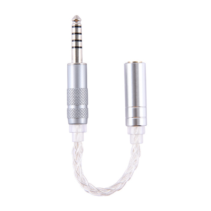 

ZS0021 4.4mm Male to 3.5mm Female Balance Adapter Cable (Silver)
