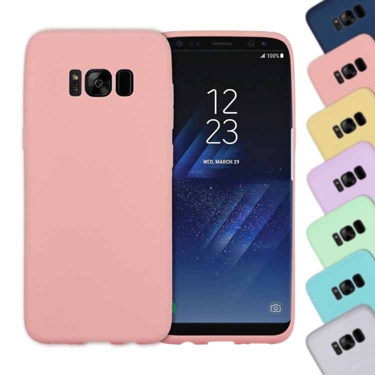 

For Galaxy S8 Lovely Candy Colors Soft TPU Protective Case (Pink)