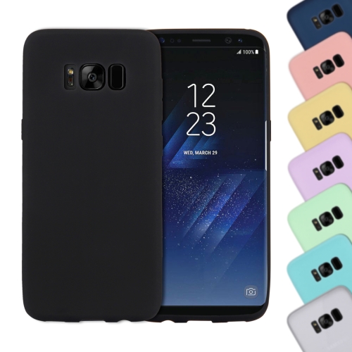 

For Galaxy S8 + / G955 Lovely Candy Colors Soft TPU Protective Case(Black)