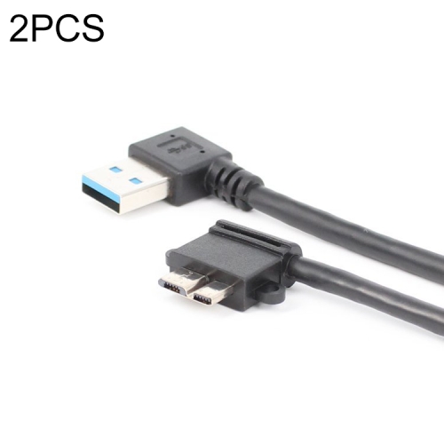 

2 PCS USB 3.0 Right Elbow Male to Micro USB 3.0 Elbow Charging Data Cable, Cable Length: 27cm