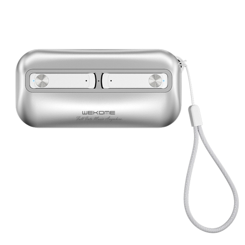 WK VA02 Ultra Thin Metal Wireless Bluetooth Earphone (Silver)