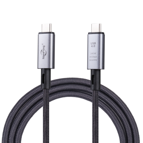 

40Gbps 8K USB-C/Type-C to USB-C/Type-C Video Cable Compatible with USB 4, Length: 1m(Black)