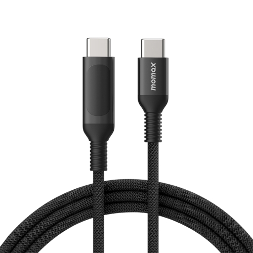 

MOMAX DC22 1.2m USB-C / Type-C to USB-C / Type-C PD 100W Digital Display Braided Data Sync Charge Cable (Black)