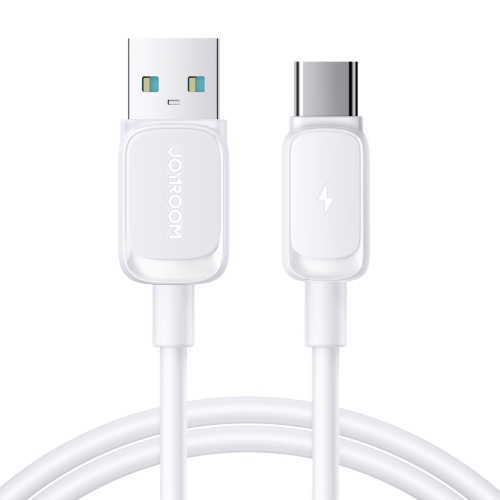 JOYROOM S-AC027A14 Multi-Color Series 3A USB to USB-C / Type-C Fast Charging Data Cable, Length:1.2m(White)
