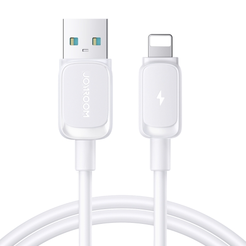 

JOYROOM S-AL012A14 Multi-Color Series 2.4A USB to 8 Pin Fast Charging Data Cable, Length:1.2m(White)