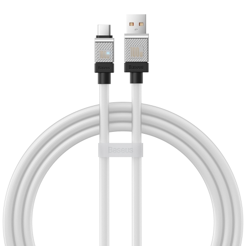

Baseus Cool Play Series CAKW000602 100W USB to USB-C / Type-C Fast Charging Data Cable, Length: 1m(White)