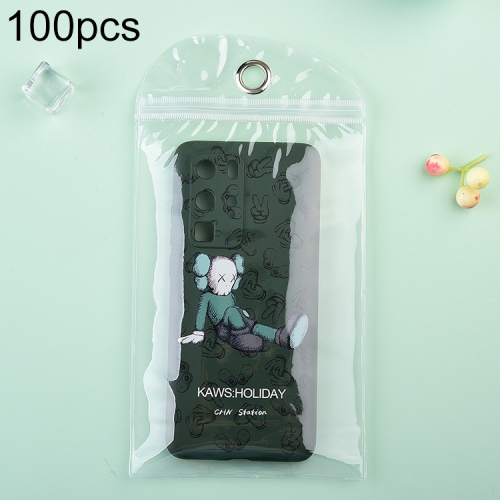 

100pcs PVC Transparent Self-sealing Packaging Bag for Phone / Tablet PC Case, Size: 18x29cm