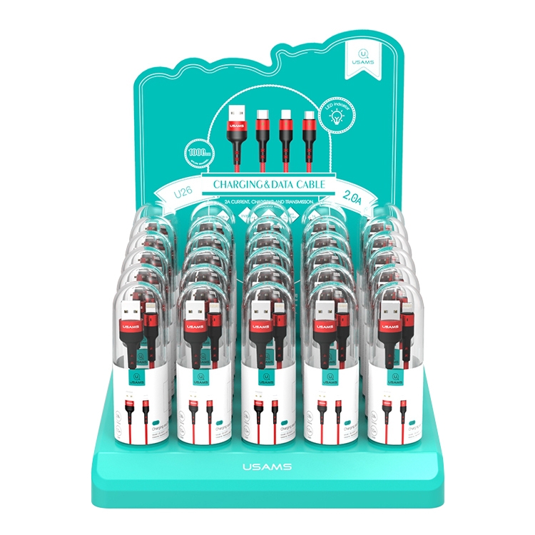 

USAMS US-SJ312 U26 30 / Set USB to Micro USB Aluminum Alloy Braided Charge Data Cable, Cable Length: 1m