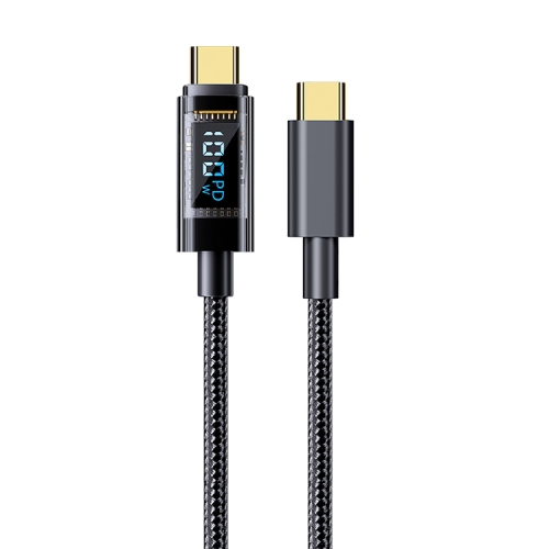 

Mutural Li-CC006 1.2m 100W Transparent Digital Display USB-C / Type-C to Type-C Charging Data Cable