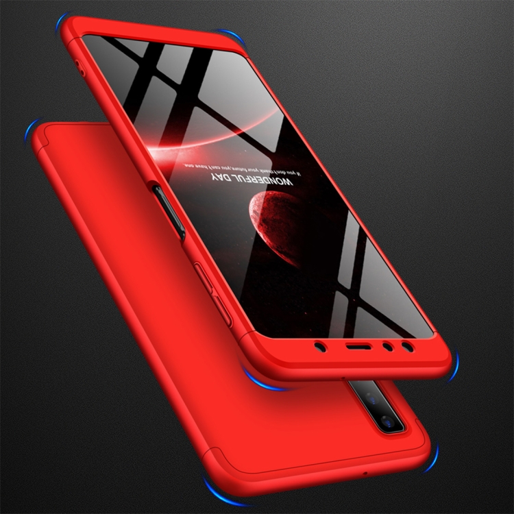 

GKK Three Stage Splicing Full Coverage PC Case for Samsung Galaxy A7 (2018) (Red)