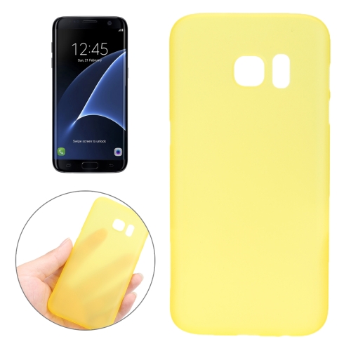 

For Galaxy S7 Edge / G935 0.3mm Ultrathin Translucent Color PP Protective Cover Case (Yellow)