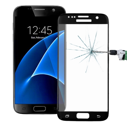 

For Galaxy S7 / G930 0.26mm 9H Surface Hardness 3D Explosion-proof Colorized Silk-screen Tempered Glass Full Screen Film(Black)