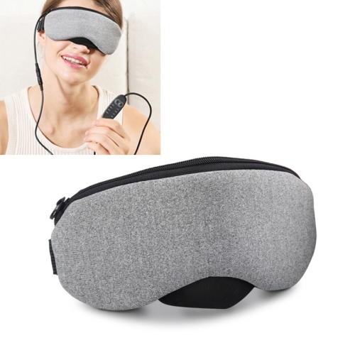 Maschera per gli occhi per dormire a vapore riscaldante con ricarica USB (grigia)
