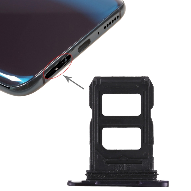 

For OPPO R17 Pro 2 x SIM Card Tray (Black)