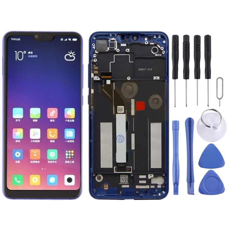 

TFT LCD Screen for Xiaomi Mi 8 Lite Digitizer Full Assembly with Frame(Blue)
