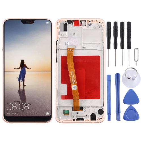 

LCD Screen and Digitizer Full Assembly with Frame for Huawei P20 Lite / Nova 3e(Pink)