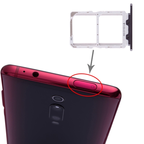 

SIM Card Tray + SIM Card Tray for Xiaomi Redmi K20 / K20 Pro / Mi 9T / Mi 9T Pro(Black)