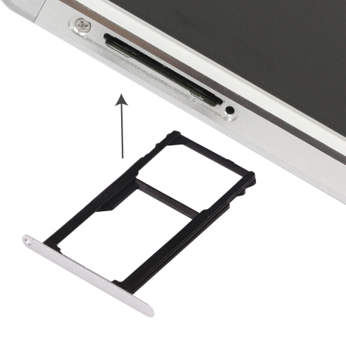 

For Huawei Honor 7 Nano SIM Card Tray + Nano SIM / Micro SD Card Tray (Silver)