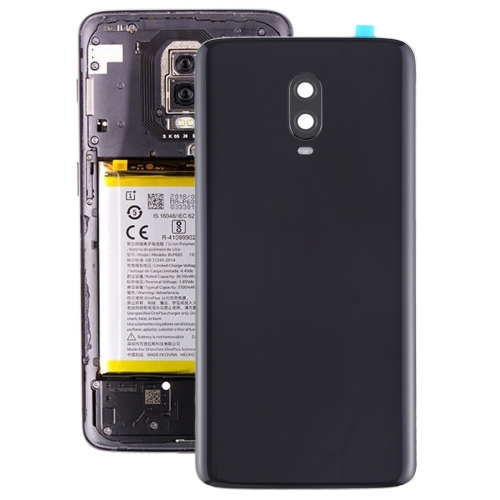 

For OnePlus 6T Original Battery Back Cover with Camera Lens (Jet Black)