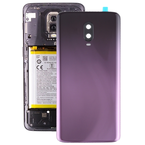 

For OnePlus 6T Original Battery Back Cover with Camera Lens (Purple)