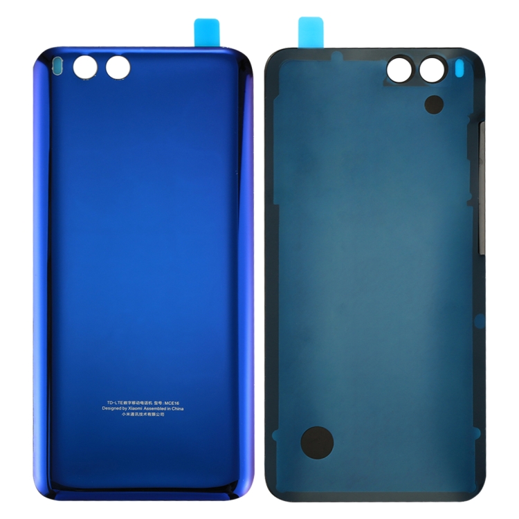 

For Xiaomi Mi 6 Glass Battery Back Cover(Blue)